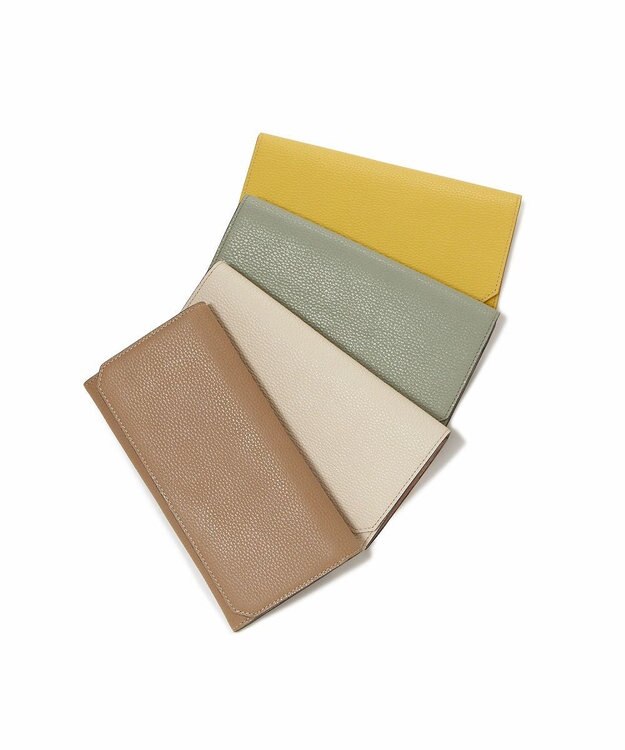 TOPKAPI 【TOPKAPI】バイカラー レザー 長財布 LEAN リーン グレージュ