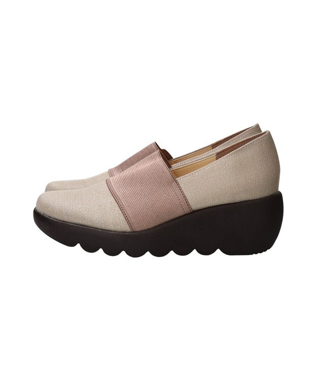 Bridget Birkin 【Bridget Birkin】甲ゴムヒールアップレインパンプス ベージュ雑材