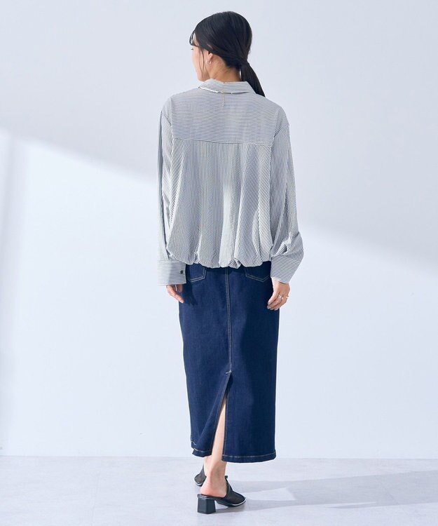 YECCA VECCA ハイウエストデニムスカート Dark Indigo