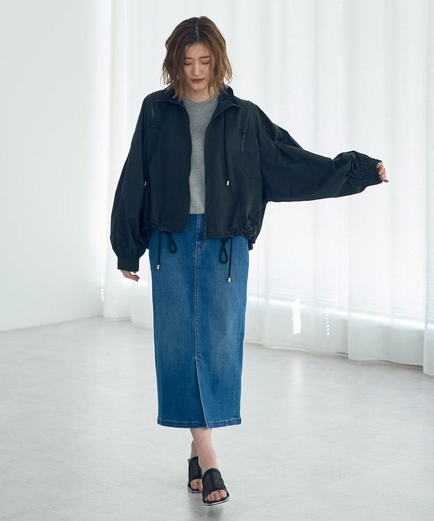 YECCA VECCA ハイウエストデニムスカート Indigo