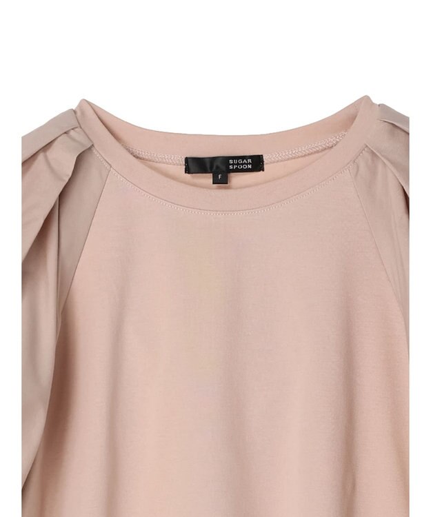 Green Parks ・ＳＵＧＡＲ　ＳＰＯＯＮ　バルーンスリーブＴシャツ Pink Beige