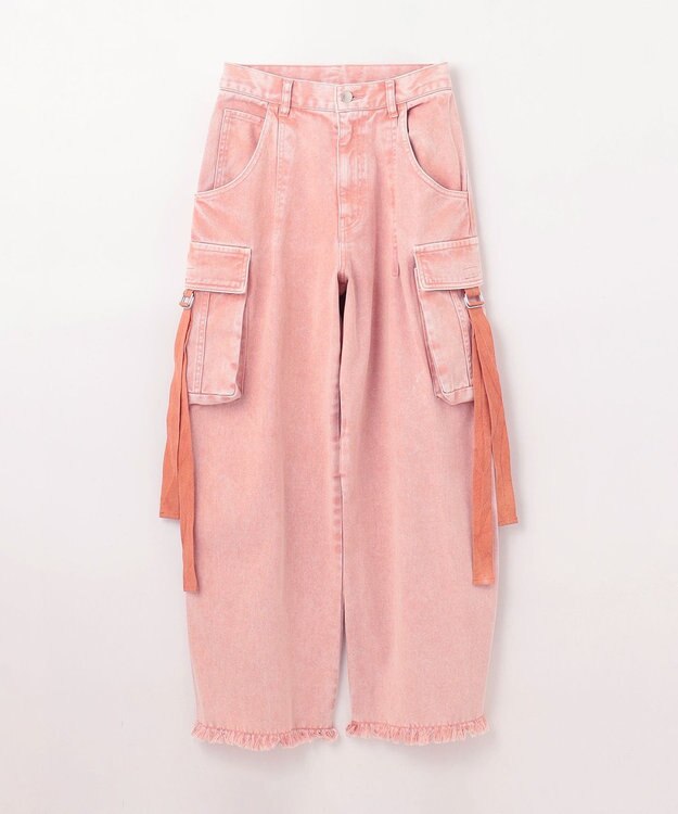 GRACE CONTINENTAL コクーンデニムカーゴパンツ ピンク