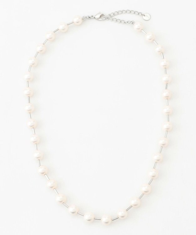 自由区 【カタログ掲載・セレモニー・新色追加】パールバー ネックレス ［新色］シルバー