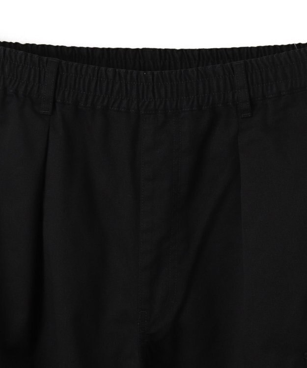 WEGO 【ウエストゴム】イージーワイドカーゴパンツ ブラック