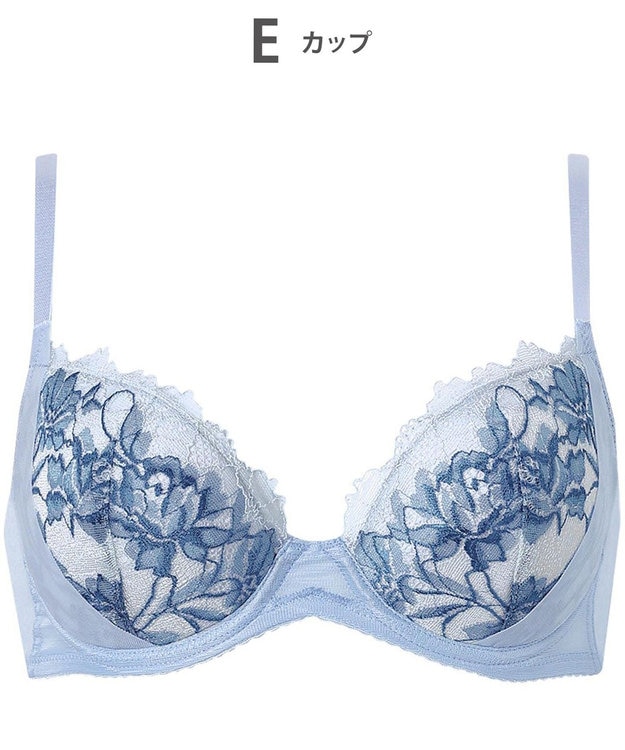 Wing ブラジャー 軽いつけごこち バストシルエットがきれい 脇から背中すっきり KB7002 ウイング／ワコール ブルー