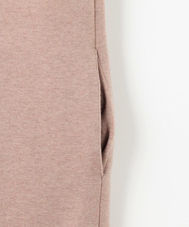 J.PRESS LADIES L 【洗える】CLOTH COMBI KNIT ワンピース ベージュ×アイボリー系