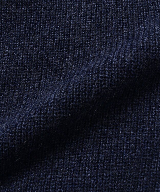 WHITE MAILS 【UNISEX】WASHI&MOHAIR RIB KNIT OVERSIZED カーディガン ブルー