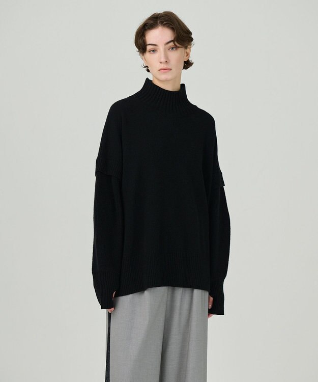 GRACE CONTINENTAL クーマラムニットトップ ブラック