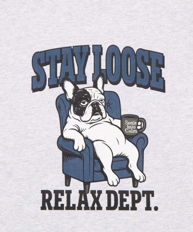 WEGO グラフィックBIG　T（長袖） アッシュグレー