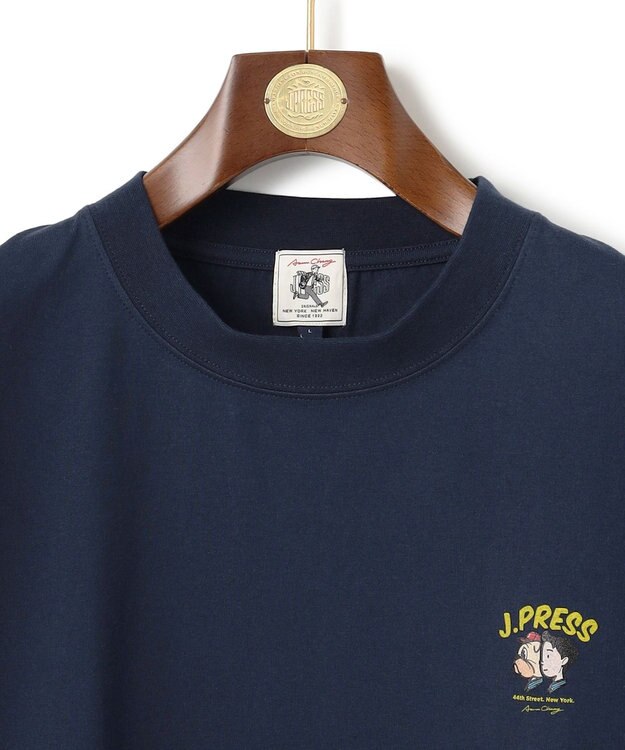J.PRESS MEN 【AaronChang】【UNISEX】ワンポイント Ｔシャツ ネイビー系
