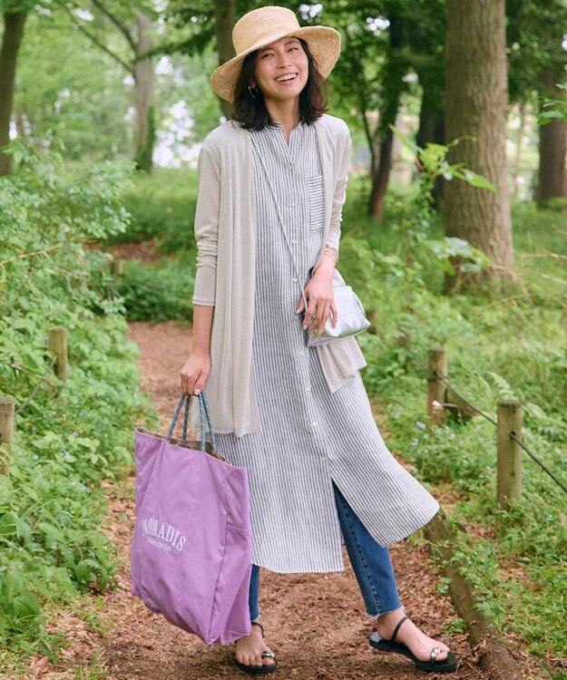 23区 【SLOW/洗える】SLOW DENIM タイトストレート デニム ダルブルー系