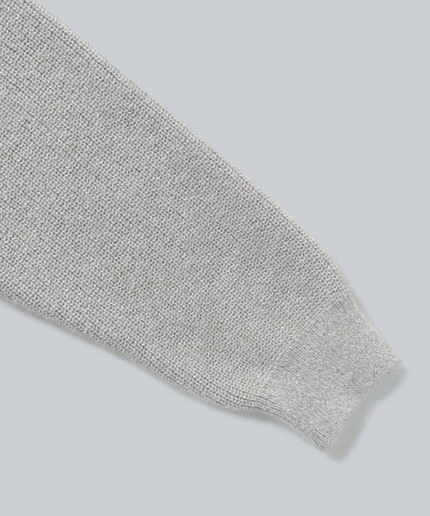 WHITE MAILS 【UNISEX】WASHI&MOHAIR RIB KNIT OVERSIZED カーディガン ライトグレー