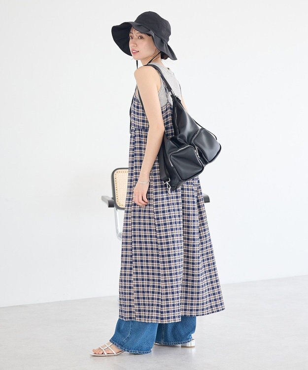 earth music&ecology 【ＵVカット】タックハット Black