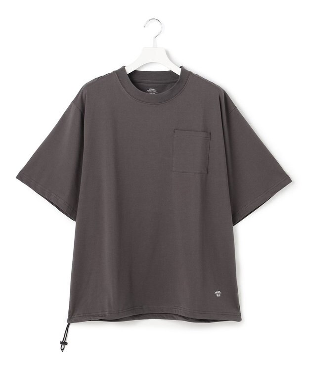 J.PRESS YORK STREET 【UNISEX】接触冷感 ポケットTシャツ グレー系