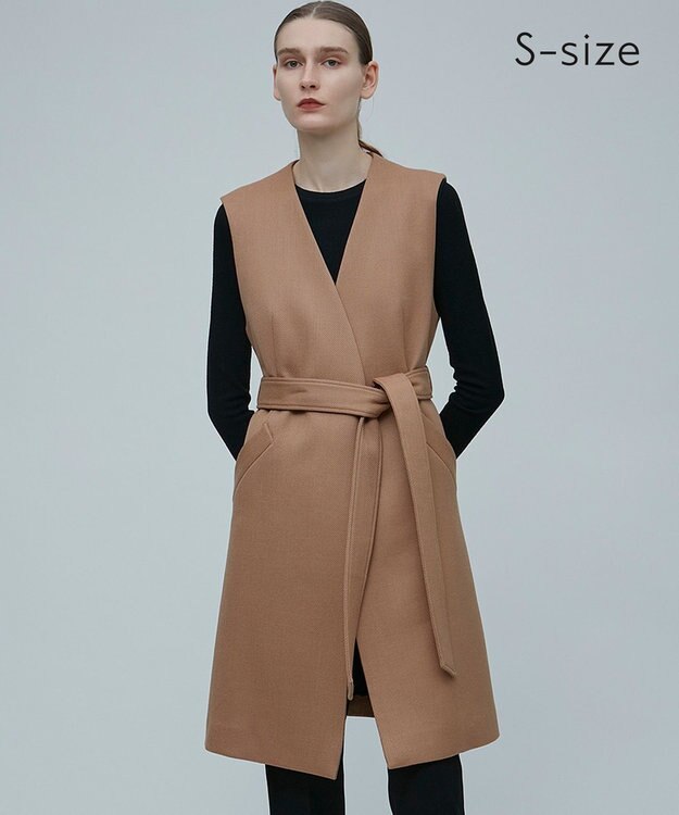 BEIGE， 【S-size】TOURNELLES / ロングジレ Camel