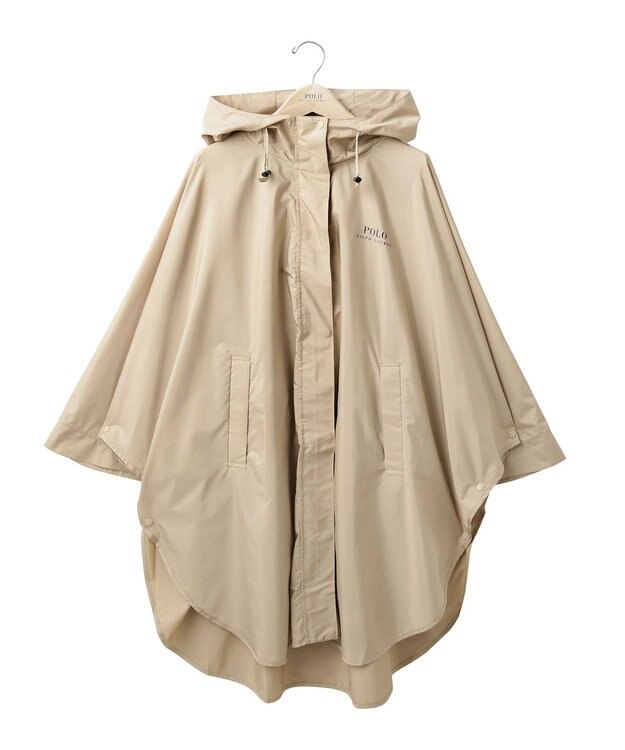 MOONBAT POLO RALPH LAUREN レインポンチョ レインベア 50デニール生地／着丈98cm 収納袋付き ベージュ