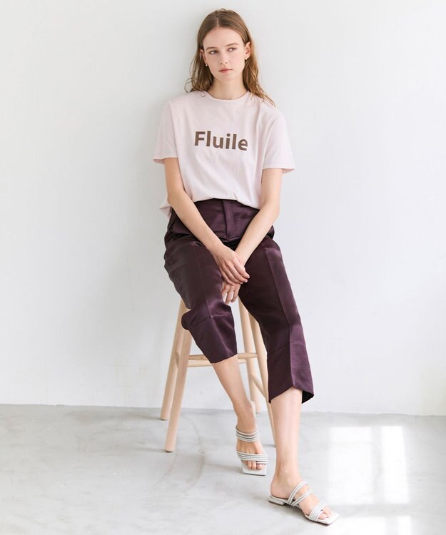 BEIGE， STELLERITE / コットンロゴTシャツ Nude