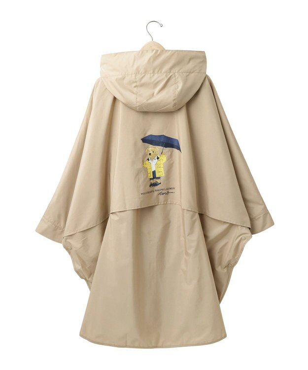 MOONBAT POLO RALPH LAUREN レインポンチョ レインベア 50デニール生地／着丈98cm 収納袋付き ベージュ