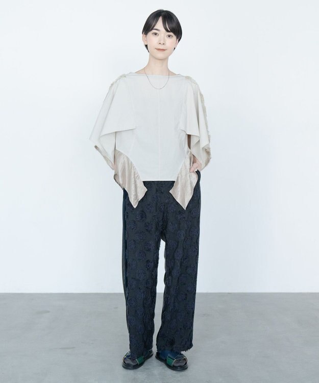 COQ SEA DOT ジャガードサイドラインパンツ ブラック