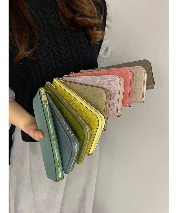PELLE BORSA L字ファスナー長財布 Reinette Goods レネットグッズ 47184785 ミントグリーン