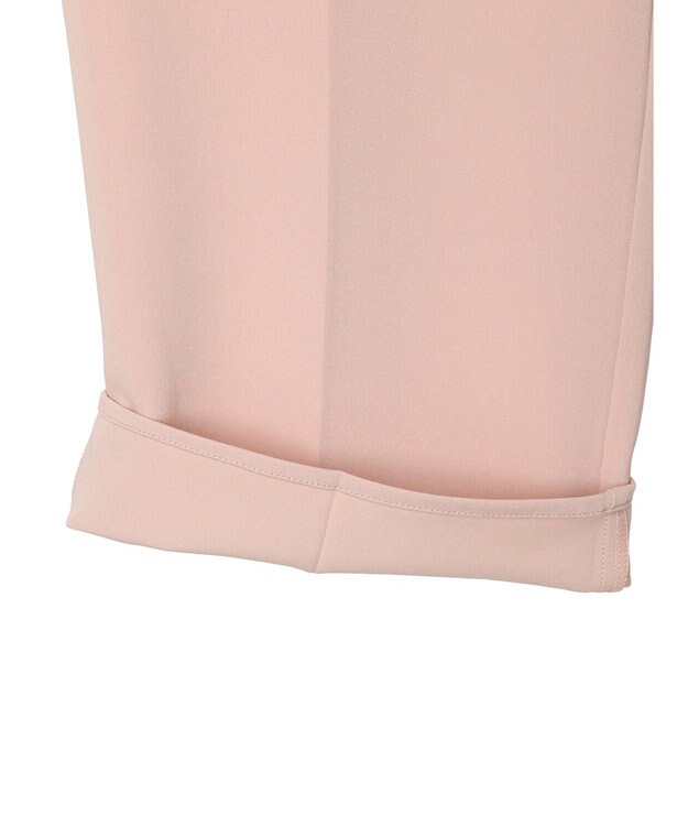 Green Parks イージーウエストセンタープレスストレートパンツ Pink