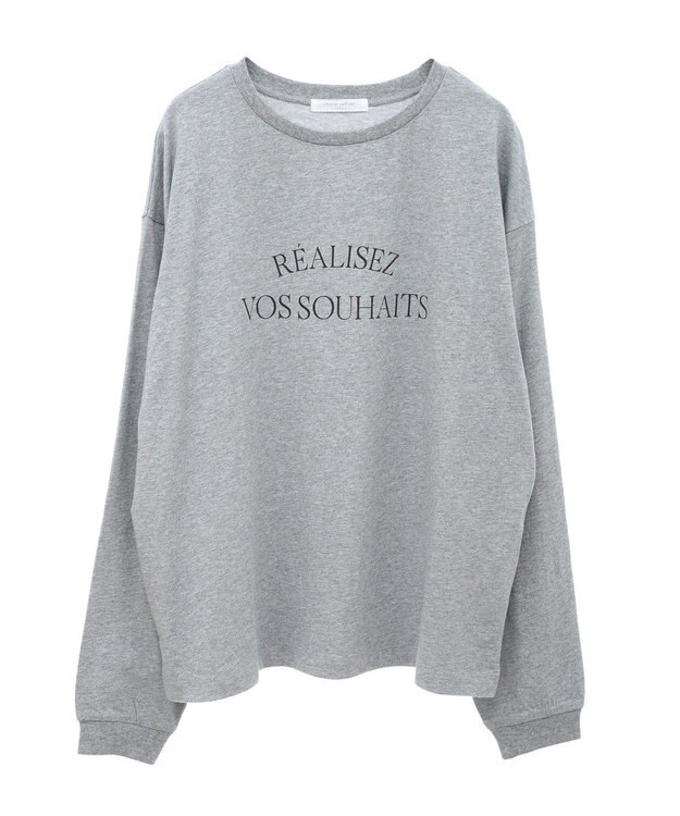 Green Parks シンプルロゴ長袖ロンＴＥＥ Gray Mixture