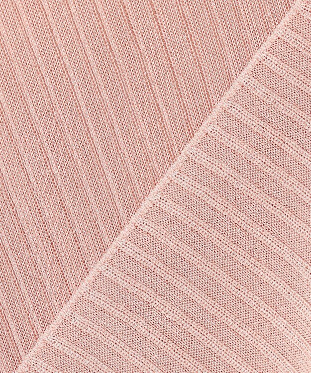 uncrave ラスターシアーニット ワイドリブトップス ピンク