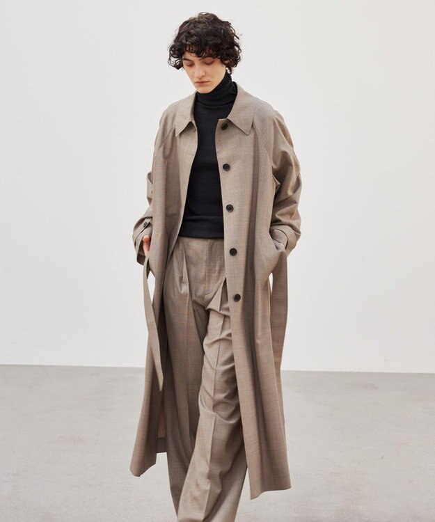 BEIGE， 【洗える・SPUR.JP 掲載】FORD / ハイネックトップス C Gray×Bordeaux