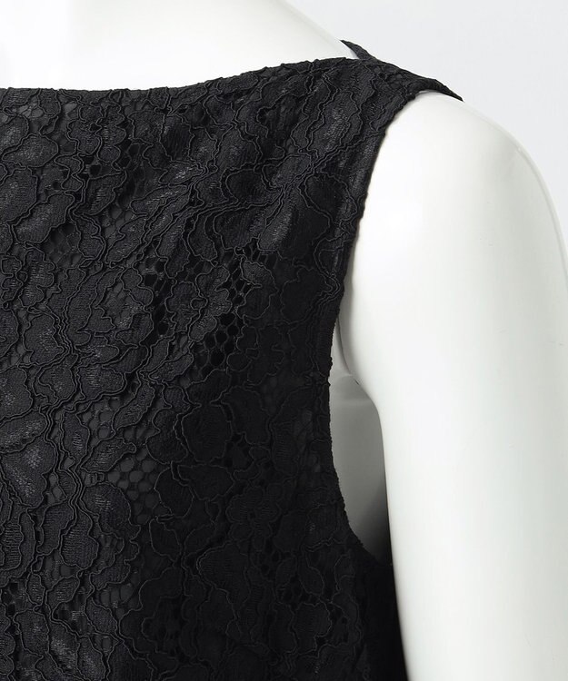 23区 【R(アール)】フラワーコードレース ワンピース ブラック系