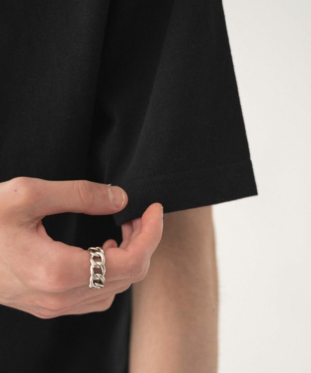 WEGO 【ユニセックス着用ITEM/MLサイズ展開/綿100%】リラックスフィットコットンT（SS） ブラック