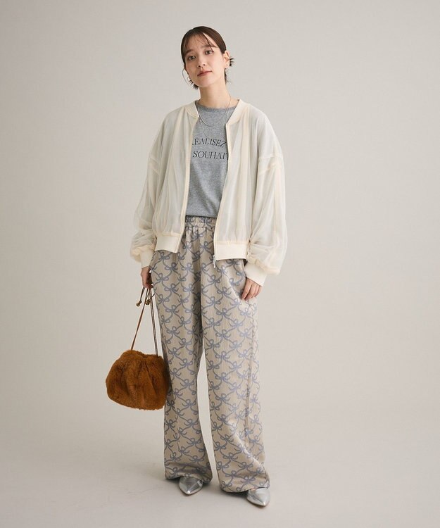 Green Parks シンプルロゴ長袖ロンＴＥＥ Gray Mixture