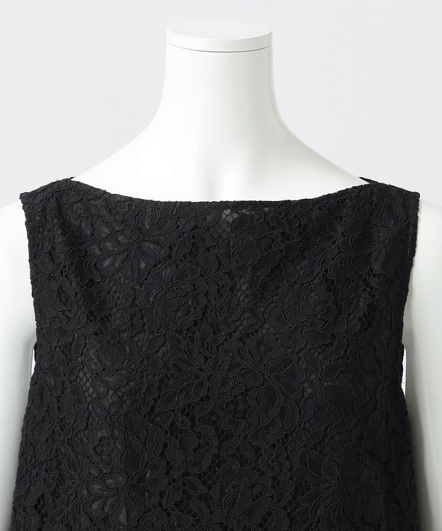 23区 【R(アール)】フラワーコードレース ワンピース ブラック系