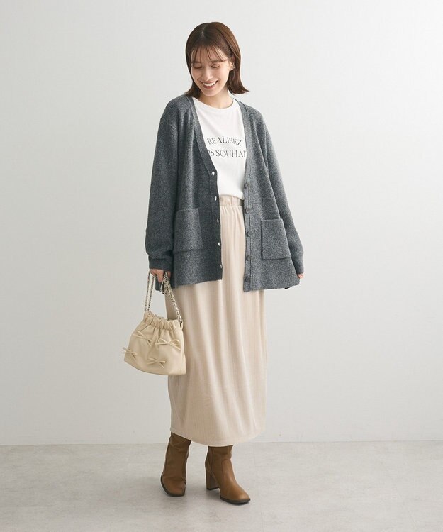 Green Parks シンプルロゴ長袖ロンＴＥＥ Gray Mixture