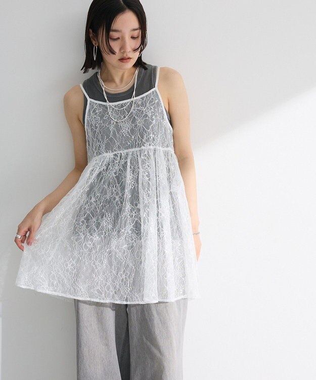 Green Parks 前後２ＷＡＹレーススパンコールビスチェ