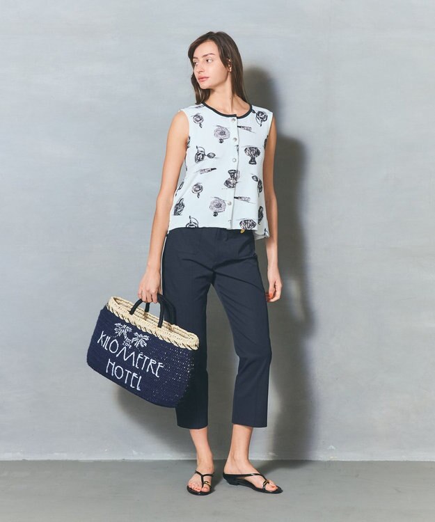 GRACE CONTINENTAL バックスリットスティックパンツ ブラック