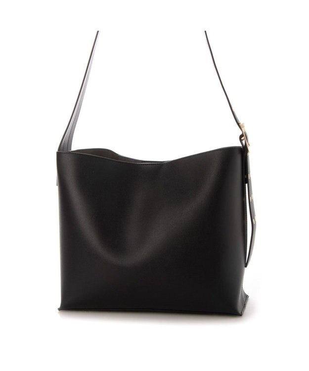 LA BAGAGERIE 【MONICA】ベルトデザインA4トート ブラック