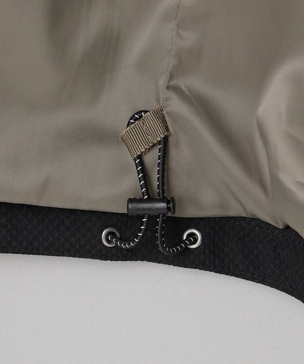 GOTAIRIKU 仕事で着られる【シワになりにくい/洗える/ストレッチ/吸水速乾】バブルテック フーデッドブルゾン ブラック系