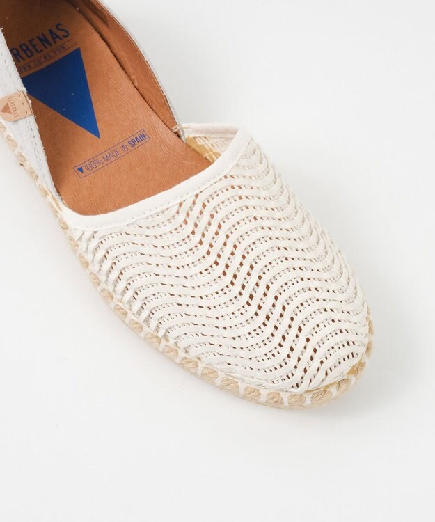 BONTRE 【VERBENAS/ベルベナス】ラフィア編みエスパドリーユ/CARMEN-LA-OS ホワイト