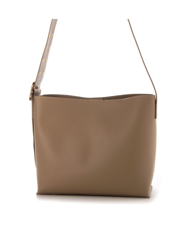 LA BAGAGERIE 【MONICA】ベルトデザインA4トート ベージュ