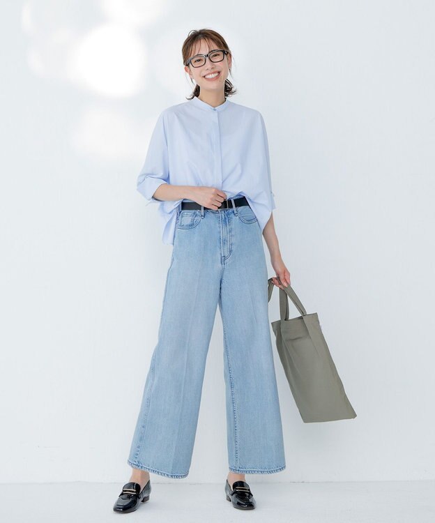 uncrave 【upper hights × uncrave】THE SISTER uncrave パンツ フェザースカイブルー