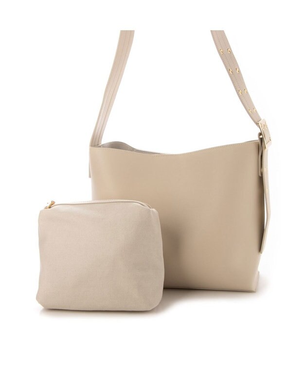 LA BAGAGERIE 【MONICA】ベルトデザインA4トート アイボリー