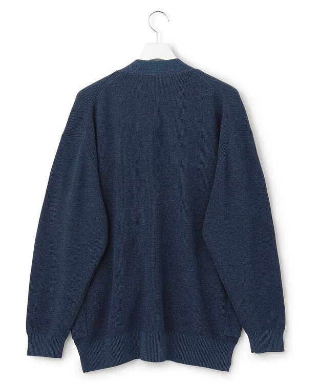 J.PRESS YORK STREET 【UNISEX】デニムルックカーディガン サックスブルー系