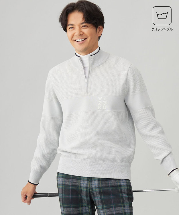 MEN】【ウォッシャブル】ハーフジップニットプルオーバー / 23区GOLF | ファッション通販 【公式通販】オンワード・クローゼット