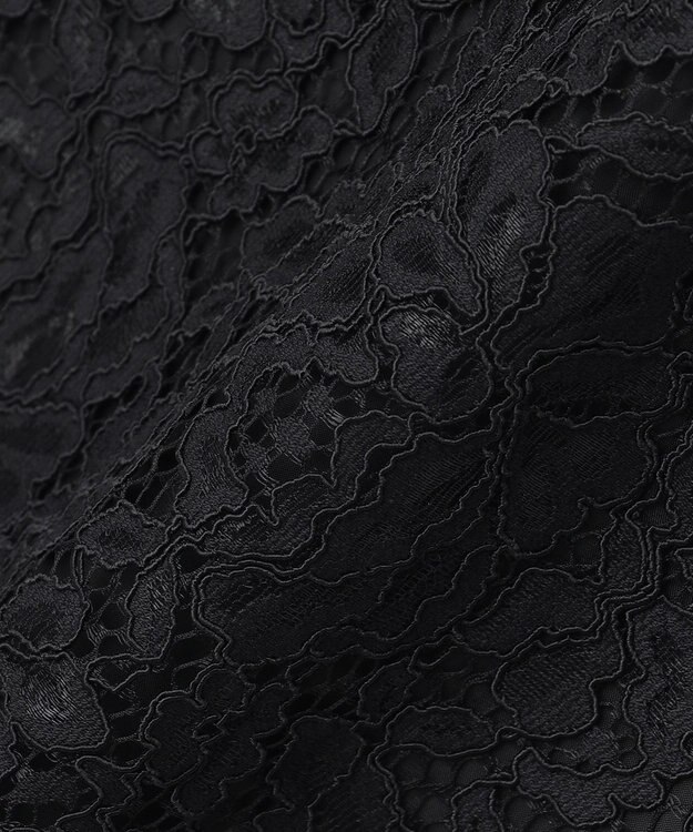 23区 L 【R(アール)】フラワーコードレース ワンピース ブラック系