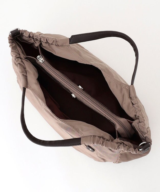 Y'SACCS 【Y’SACCS vous et】サイドギャザー2WAYトート Mサイズ ベージュ