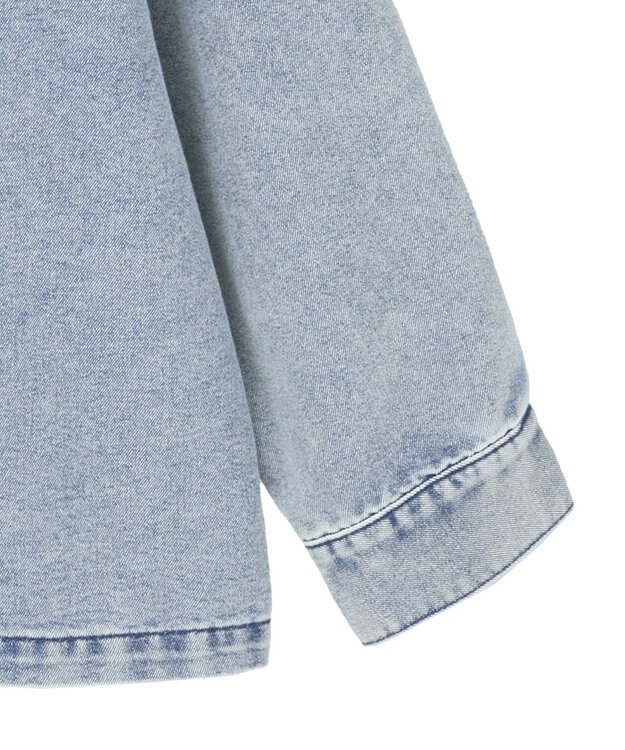 Green Parks デニムシャツブルゾン Light Indigo