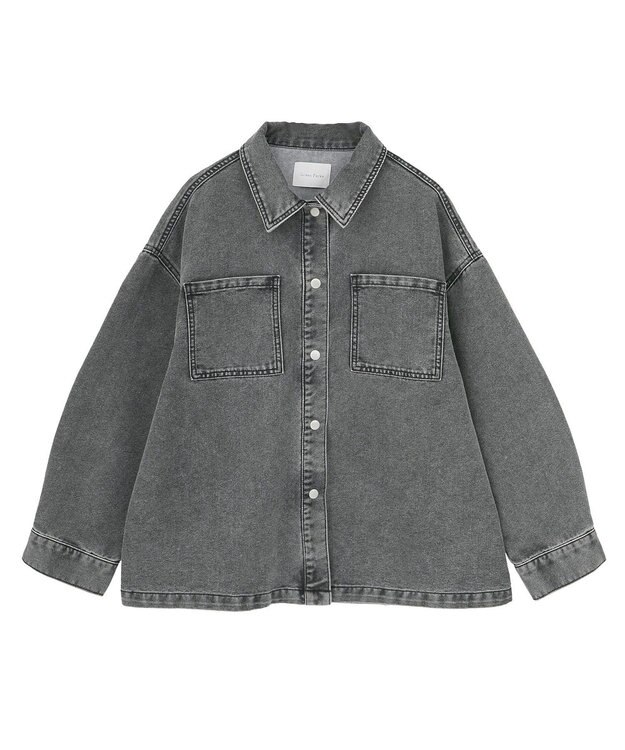 Green Parks デニムシャツブルゾン Black