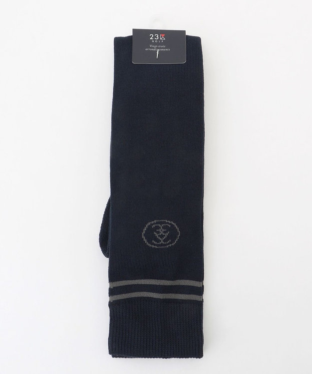 23区GOLF 【WOMEN】ライン入リ ニーハイソックス ネイビー系