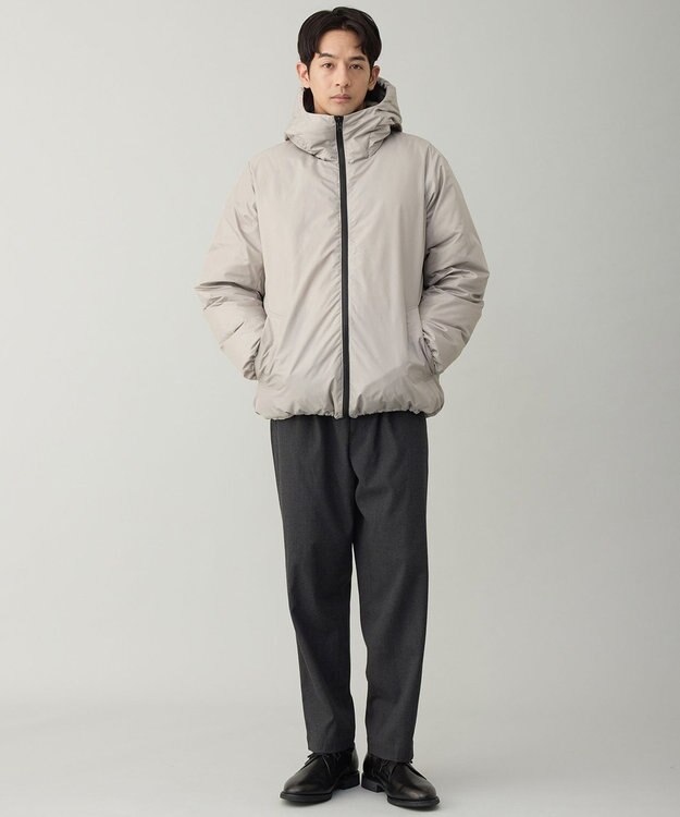 UNFILO MENS 【OCEANS YouTube 掲載】TAION×UNFILO リバーシブルフードダウン ライトグレー×セージグリーン