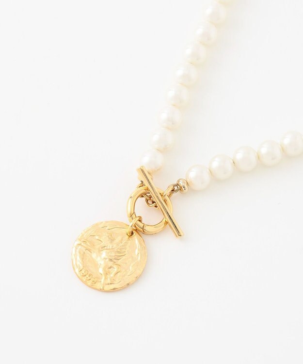 23区 コイン 2WAY パール ネックレス ホワイト系